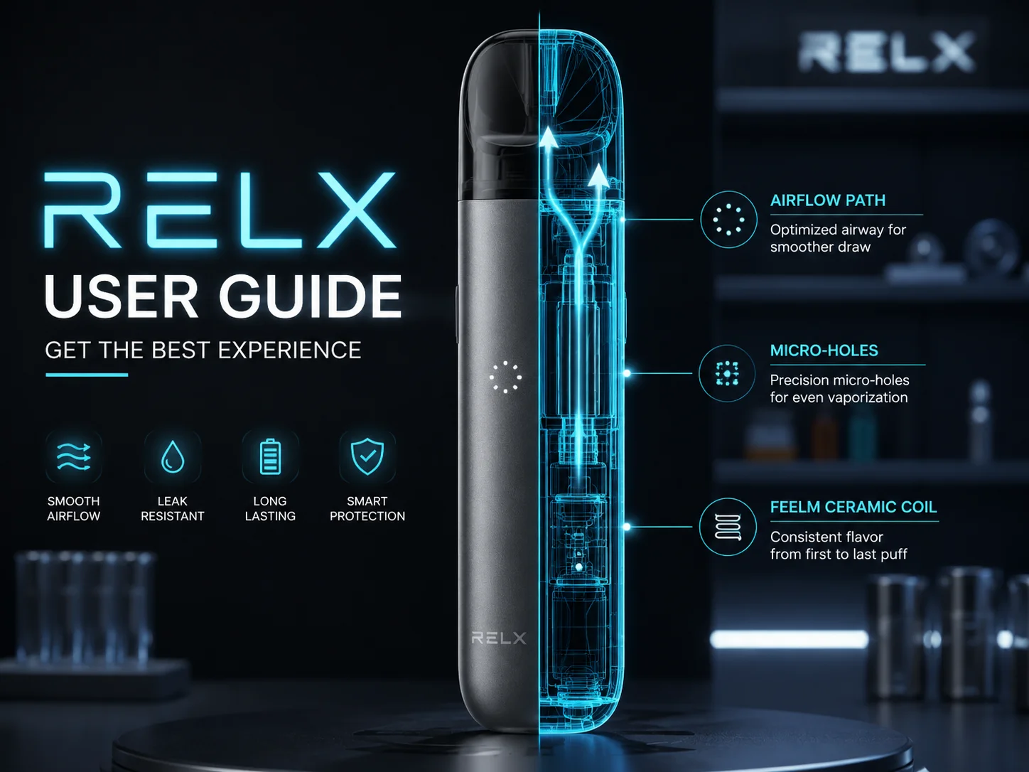 RELX悅刻電子煙怎麼用？漏油、沒味道與閃紅燈故障修復全指南(图1)